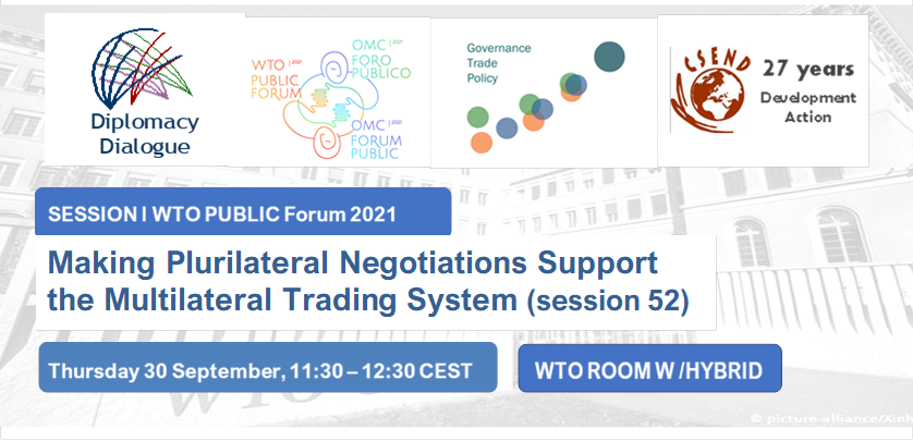 Making plurilateral negotiations support the multilateral trading system